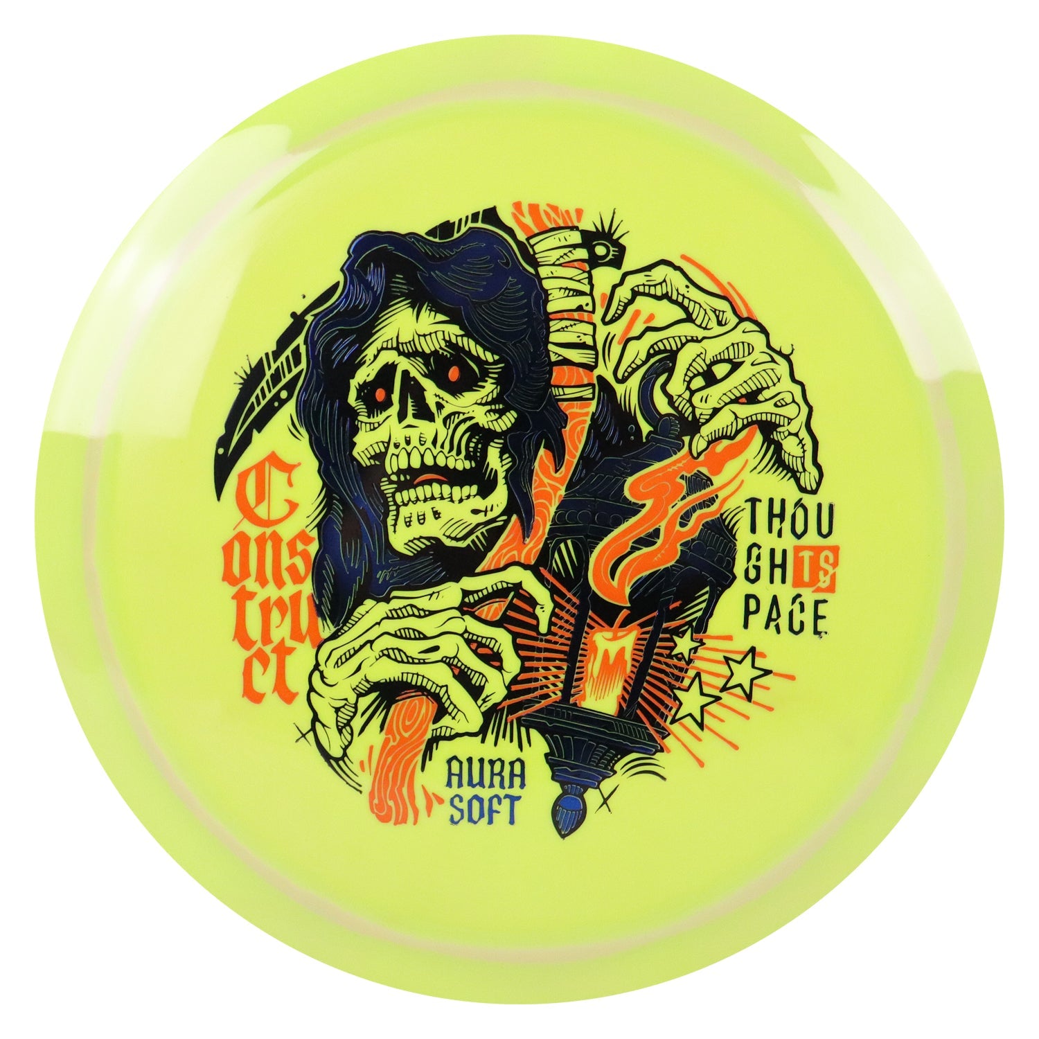 Thought Space Disc Golf Aura Soft Construct Distance Driver 10/6/-1/2 - Choose Exact Disc