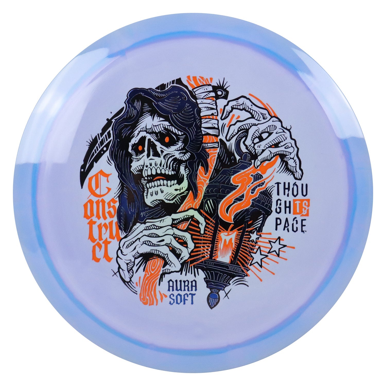 Thought Space Disc Golf Aura Soft Construct Distance Driver 10/6/-1/2 - Choose Exact Disc