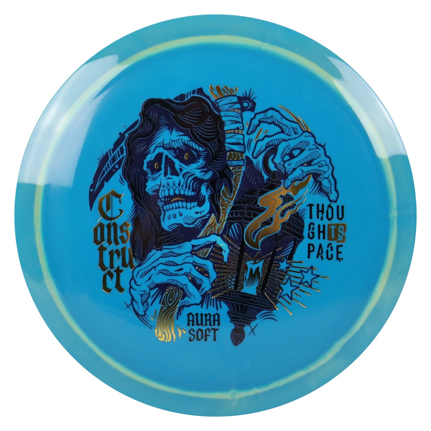 Thought Space Disc Golf Aura Soft Construct Distance Driver 10/6/-1/2 - Choose Exact Disc