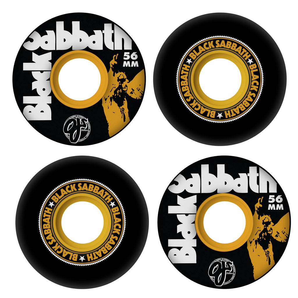 OJ Skateboard Wheels 56mm Black Sabbath Vol 4 Keyframe 78A Black