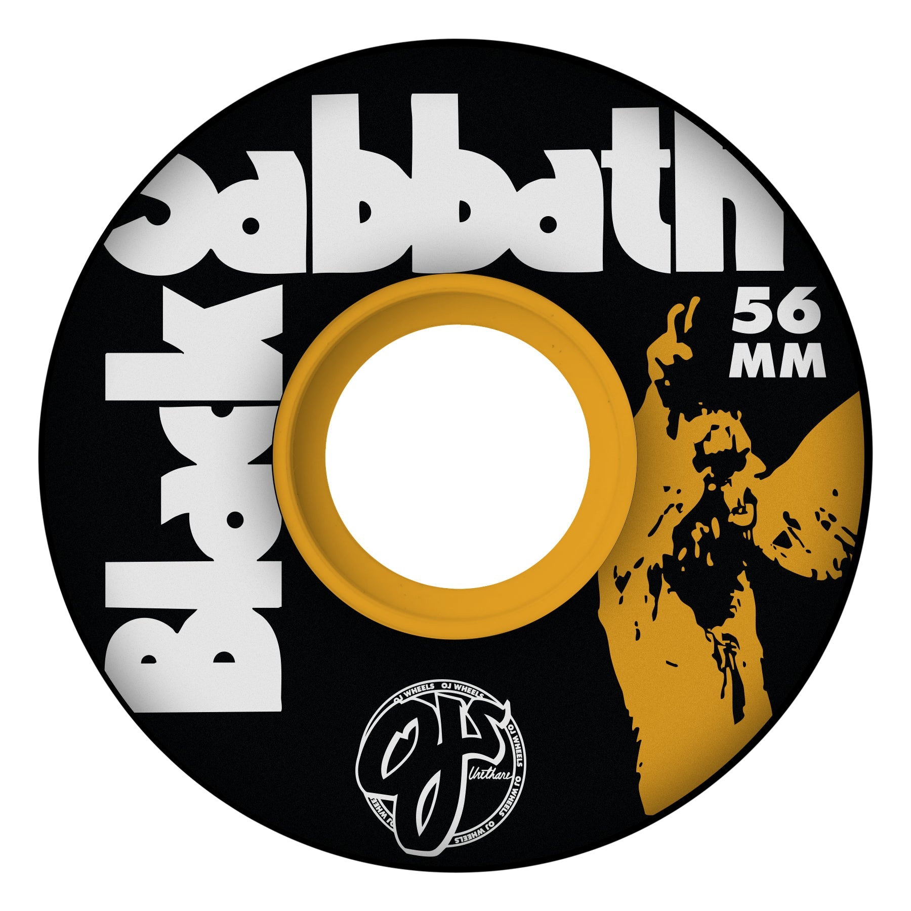 OJ Skateboard Wheels 56mm Black Sabbath Vol 4 Keyframe 78A Black