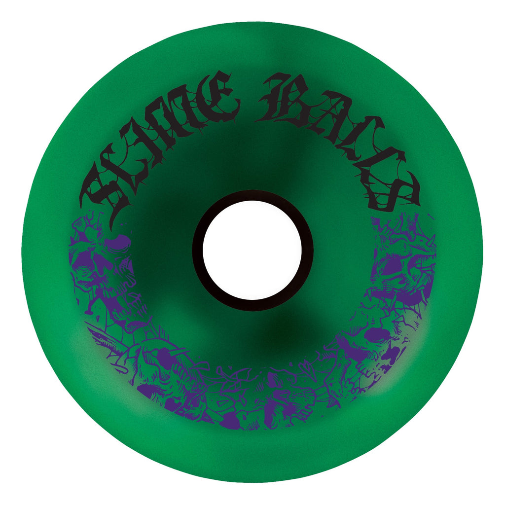 Slime Balls Skateboard Wheels 80mm Mega Balls 78A Metallic Green