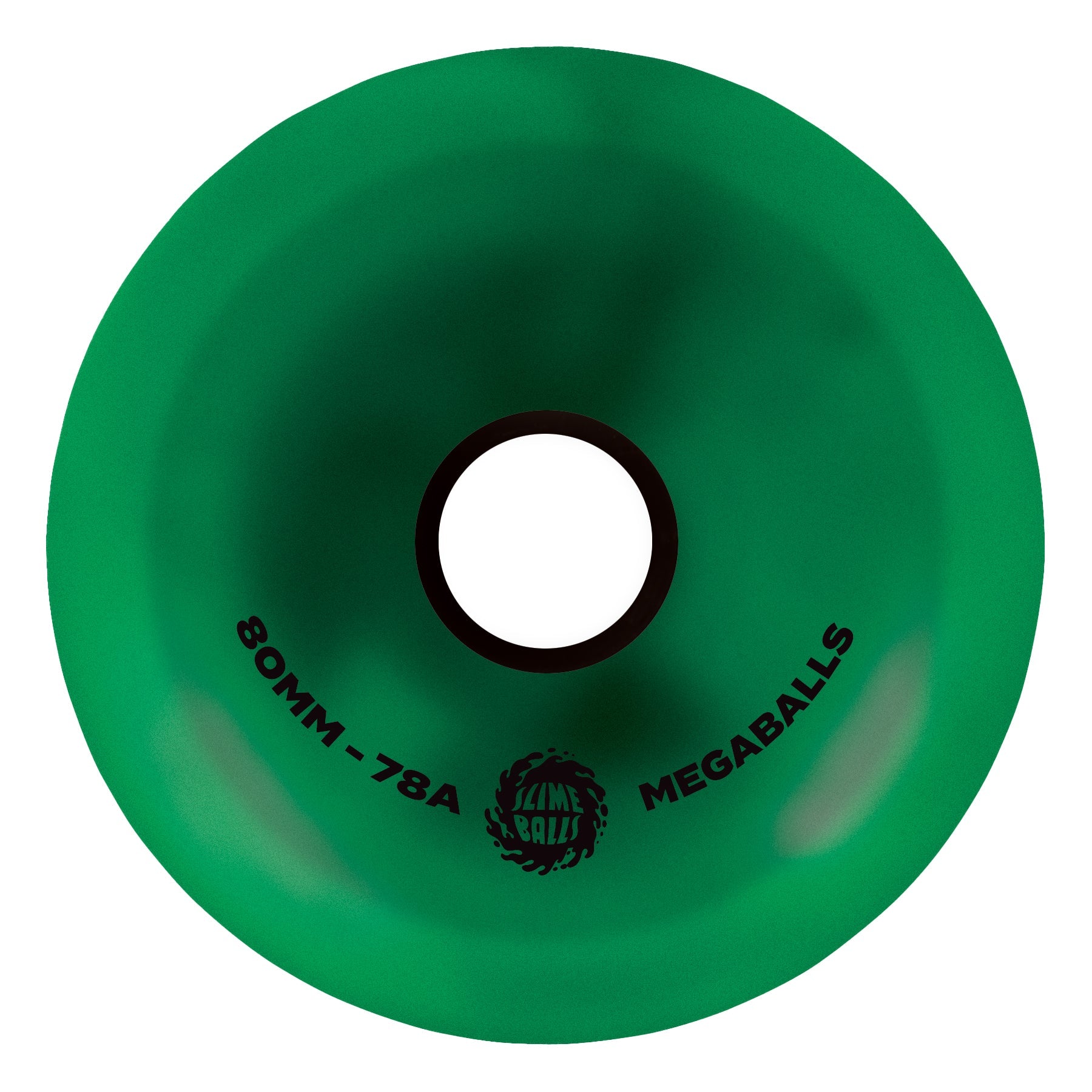 Slime Balls Skateboard Wheels 80mm Mega Balls 78A Metallic Green