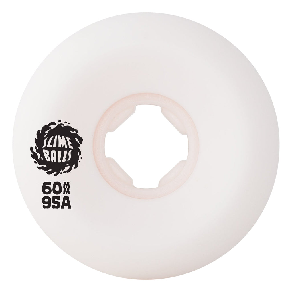 Slime Balls Skateboard Wheels 60mm Death of Dull Vomits 95A White