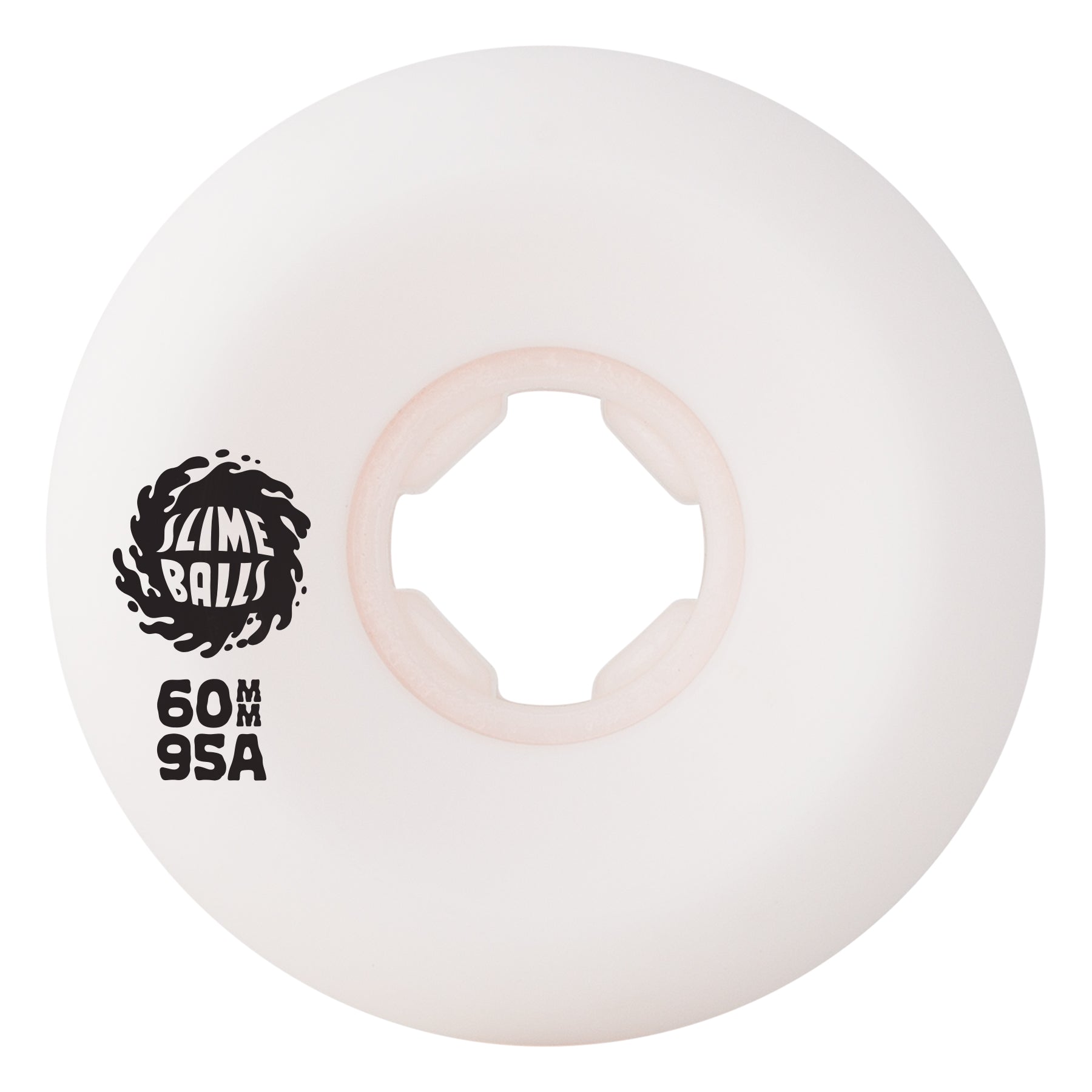 Slime Balls Skateboard Wheels 60mm Death of Dull Vomits 95A White