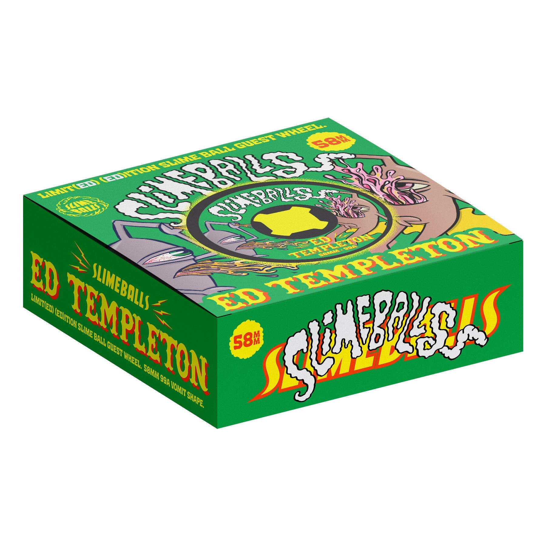 Slime Balls Skateboard Wheels 58mm Ed Templeton Vomits 99A Black