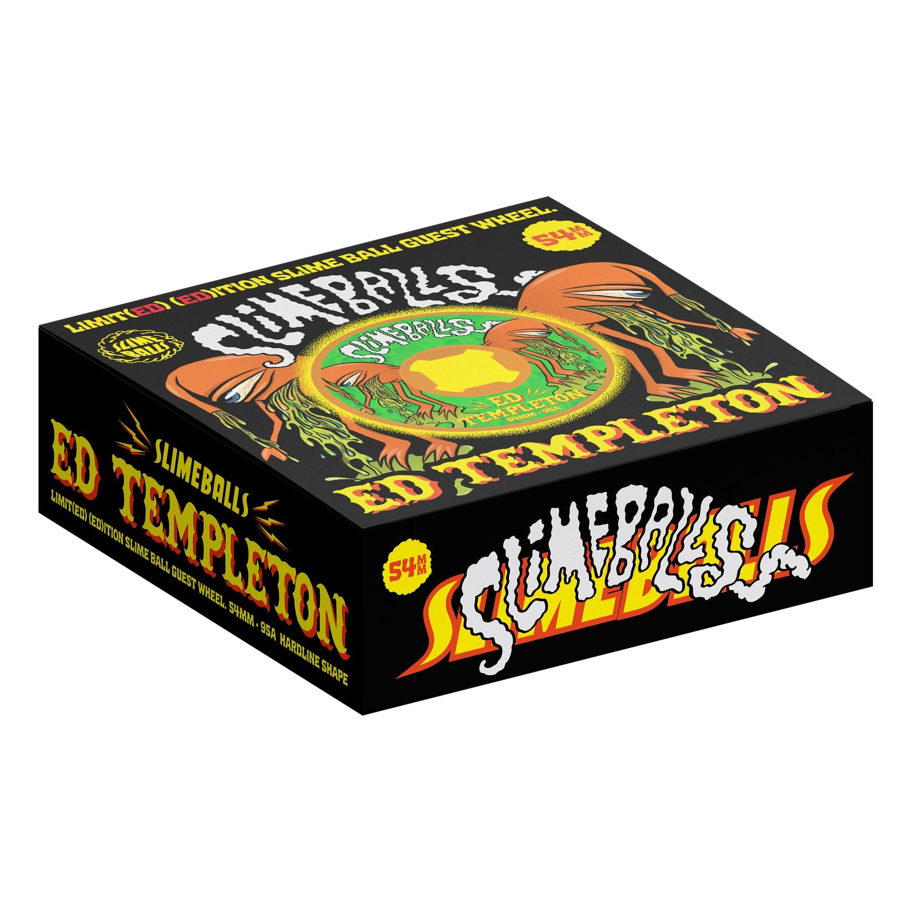 Slime Balls Skateboard Wheels 54mm Ed Templeton Vomit Mini Hardline 95A Orange