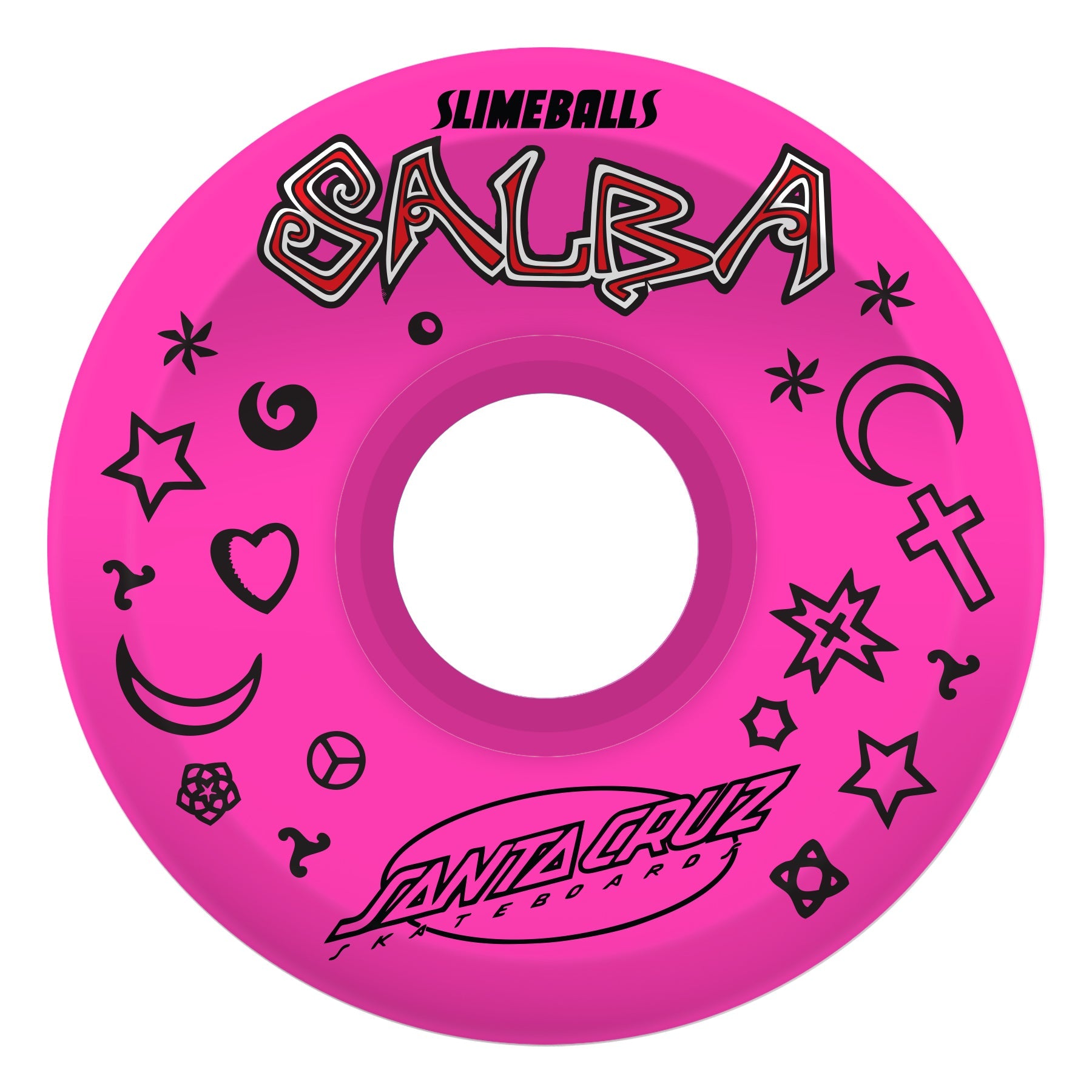 Slime Balls Skateboard Wheels 60mm Salba Witch Doctor Reissue OG Slime 78A Pink