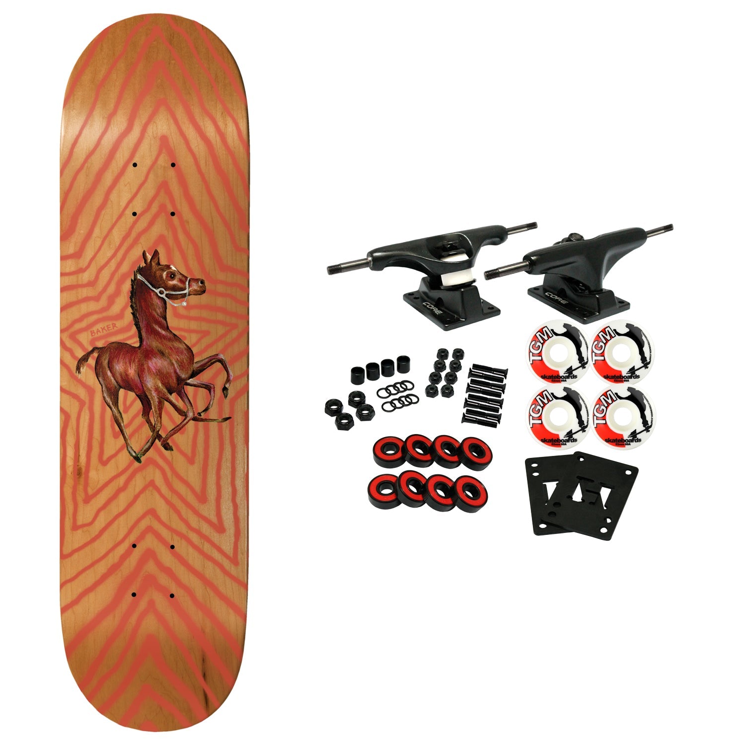 Baker Skateboard Complete Andrew Reynolds Rocket Science Natural 8.125" x 31.875"
