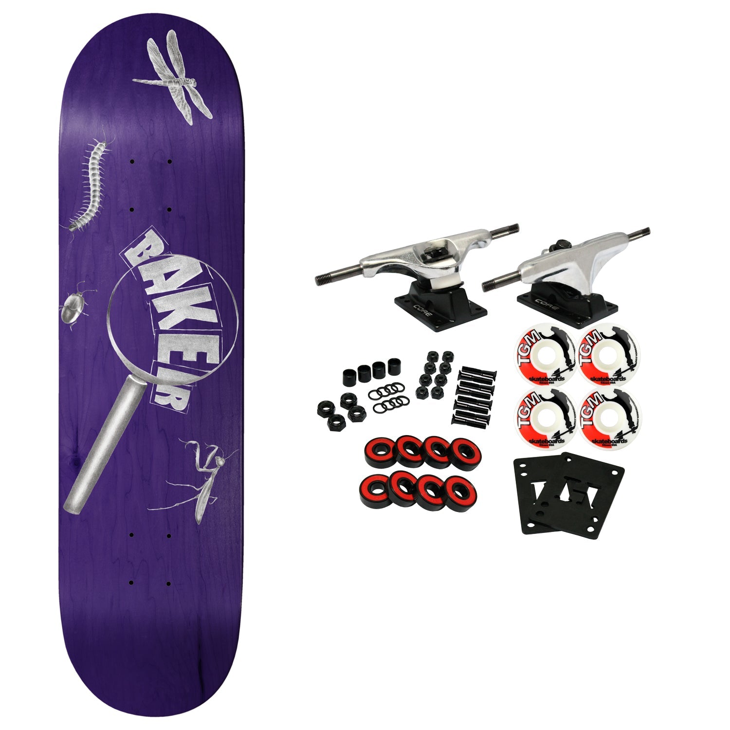 Baker Skateboard Complete Rowan Zorilla Eye Spy B2 (Assorted) Assorted 8.5" x 32.25"