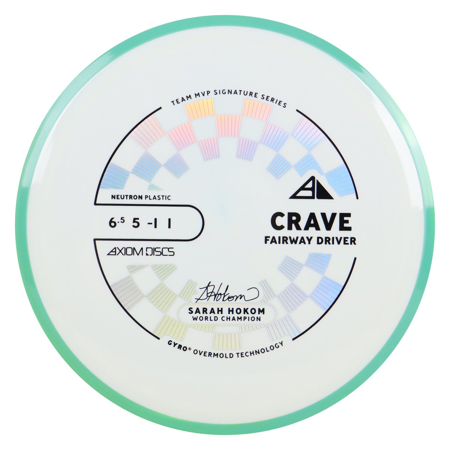 Axiom Discs Project Lab Coat Sarah Hokom Neutron Crave Fairway Driver 6.5/5/-1/1 - Choose Exact Disc