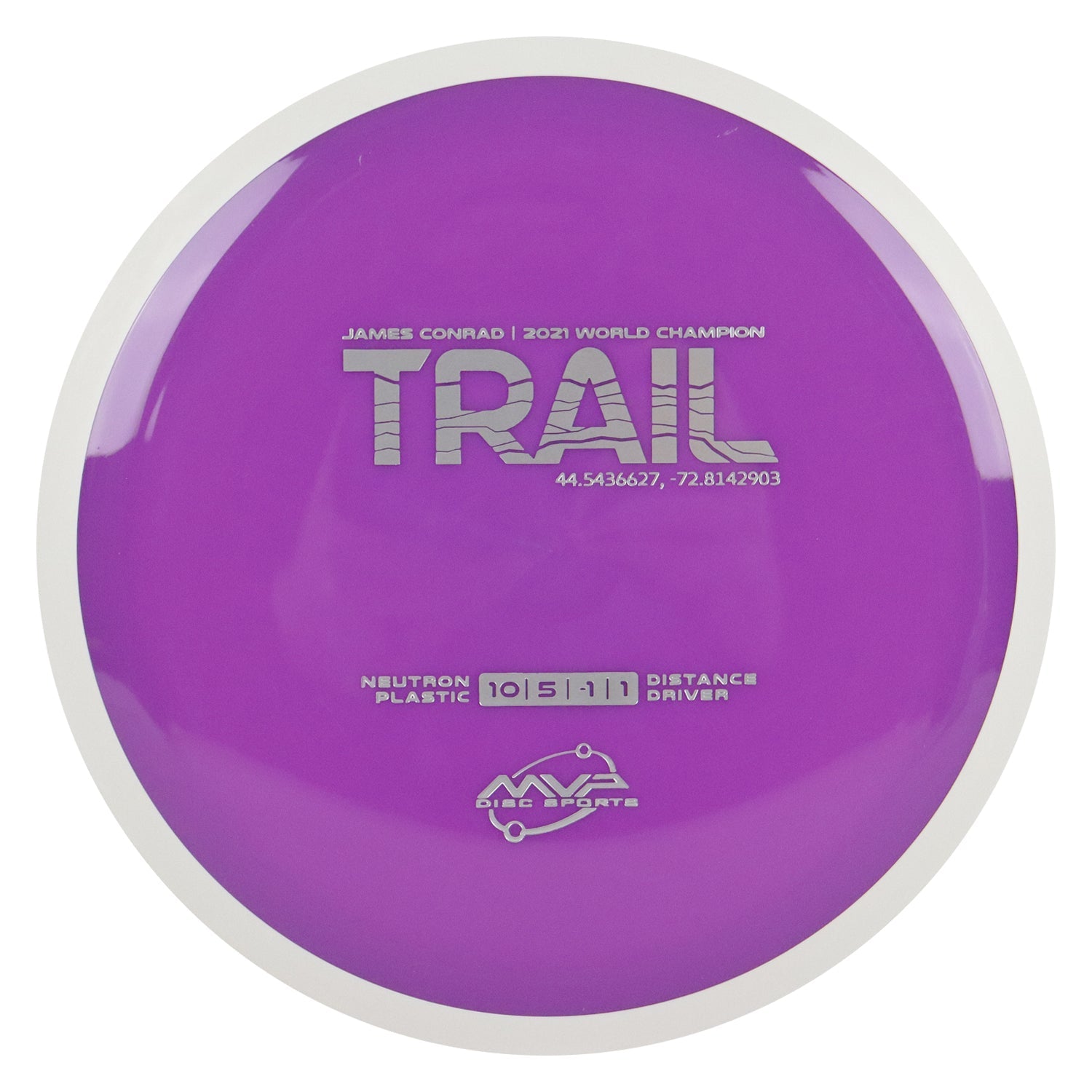 MVP Discs Sports Project Lab Coat James Conrad Neutron Trail Distance Driver 10/5/-1/1 - Choose Exact Disc