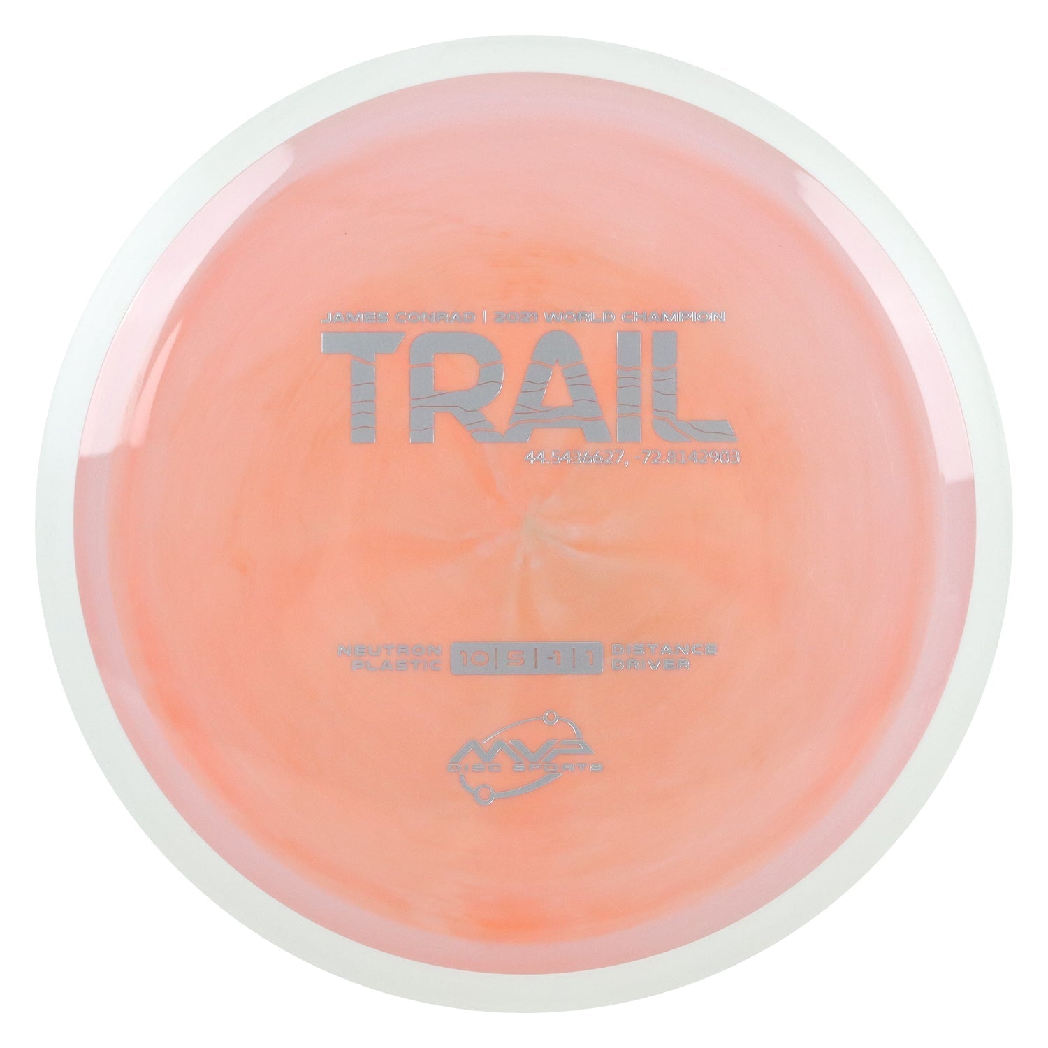 MVP Discs Sports Project Lab Coat James Conrad Neutron Trail Distance Driver 10/5/-1/1 - Choose Exact Disc