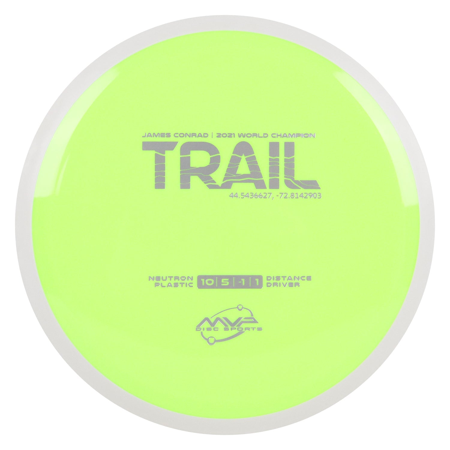 MVP Discs Sports Project Lab Coat James Conrad Neutron Trail Distance Driver 10/5/-1/1 - Choose Exact Disc
