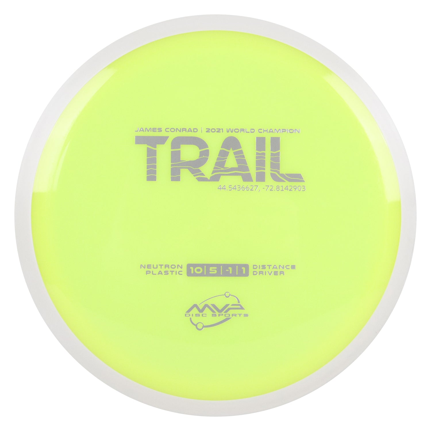 MVP Discs Sports Project Lab Coat James Conrad Neutron Trail Distance Driver 10/5/-1/1 - Choose Exact Disc