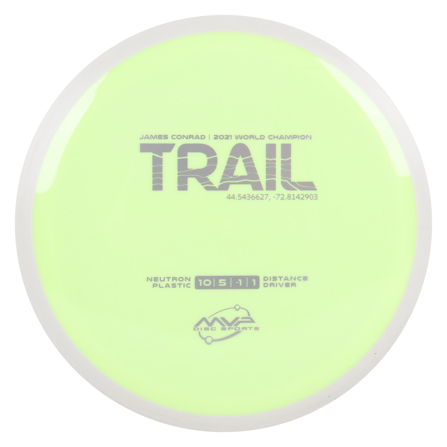 MVP Discs Sports Project Lab Coat James Conrad Neutron Trail Distance Driver 10/5/-1/1 - Choose Exact Disc