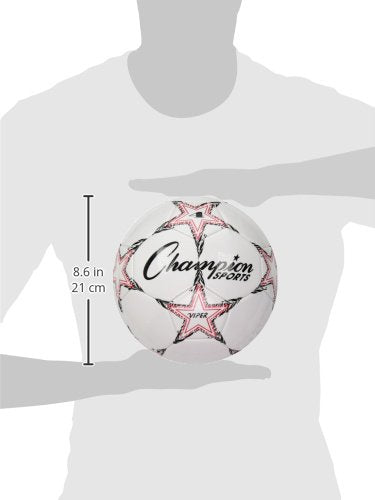 Champion Sports Viper SoccerBall – TPU Soft-Touch TrainingBall in Sizes 3,4,5 forIndoor/Outdoor Play