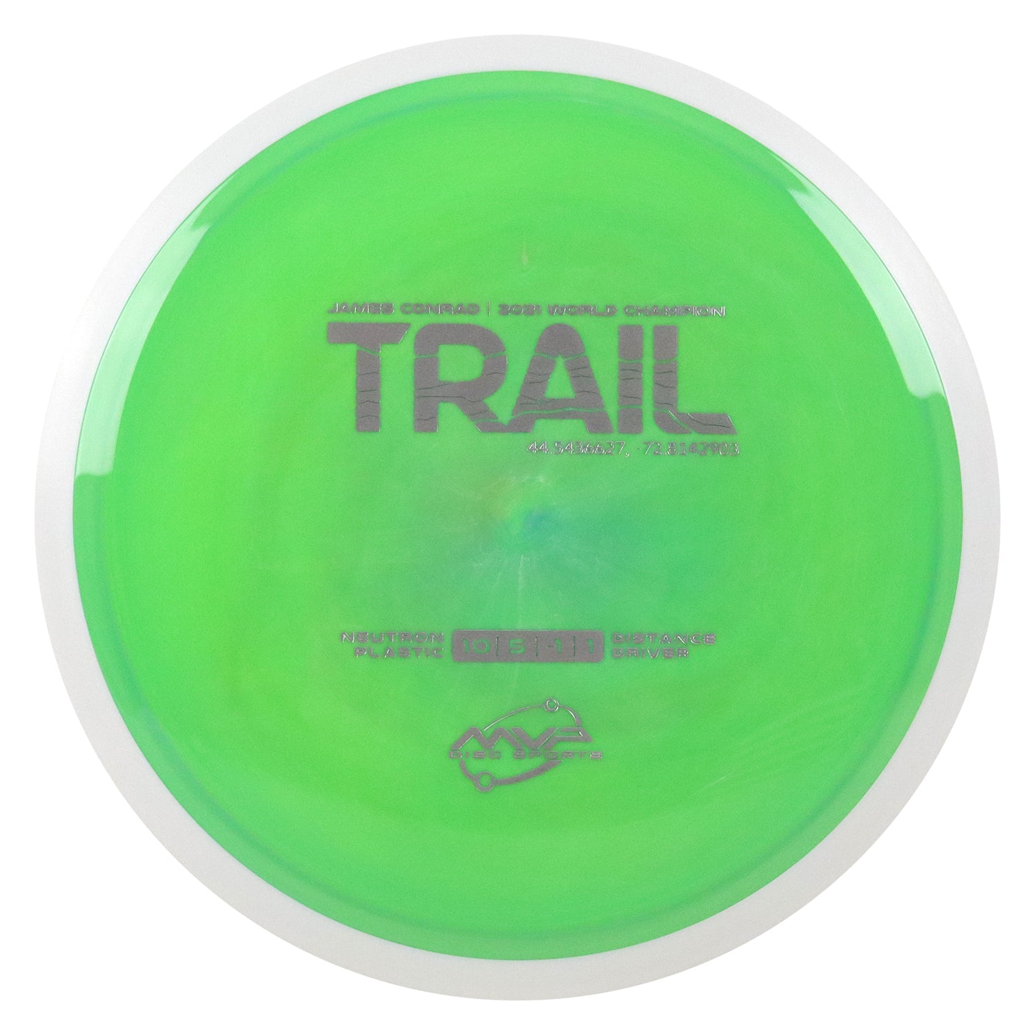 MVP Discs Sports Project Lab Coat James Conrad Neutron Trail Distance Driver 10/5/-1/1 - Choose Exact Disc