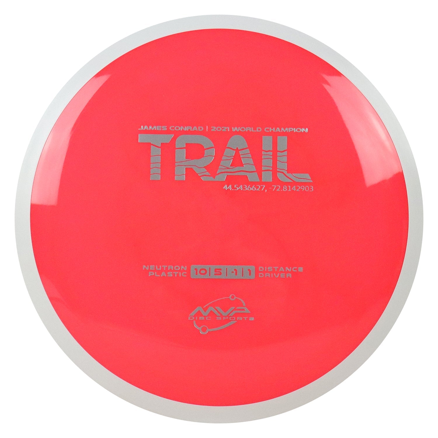 MVP Discs Sports Project Lab Coat James Conrad Neutron Trail Distance Driver 10/5/-1/1 - Choose Exact Disc
