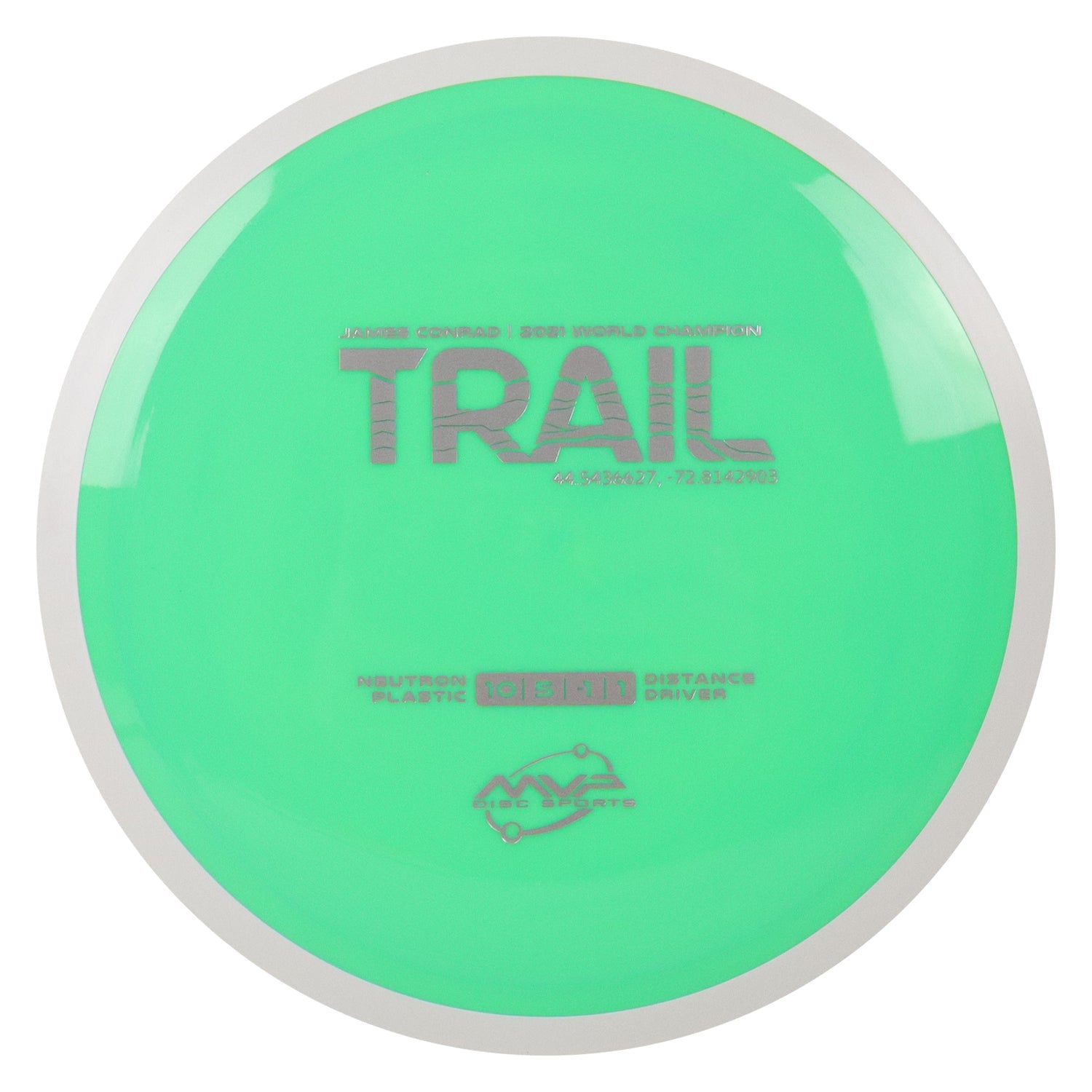 MVP Discs Sports Project Lab Coat James Conrad Neutron Trail Distance Driver 10/5/-1/1 - Choose Exact Disc