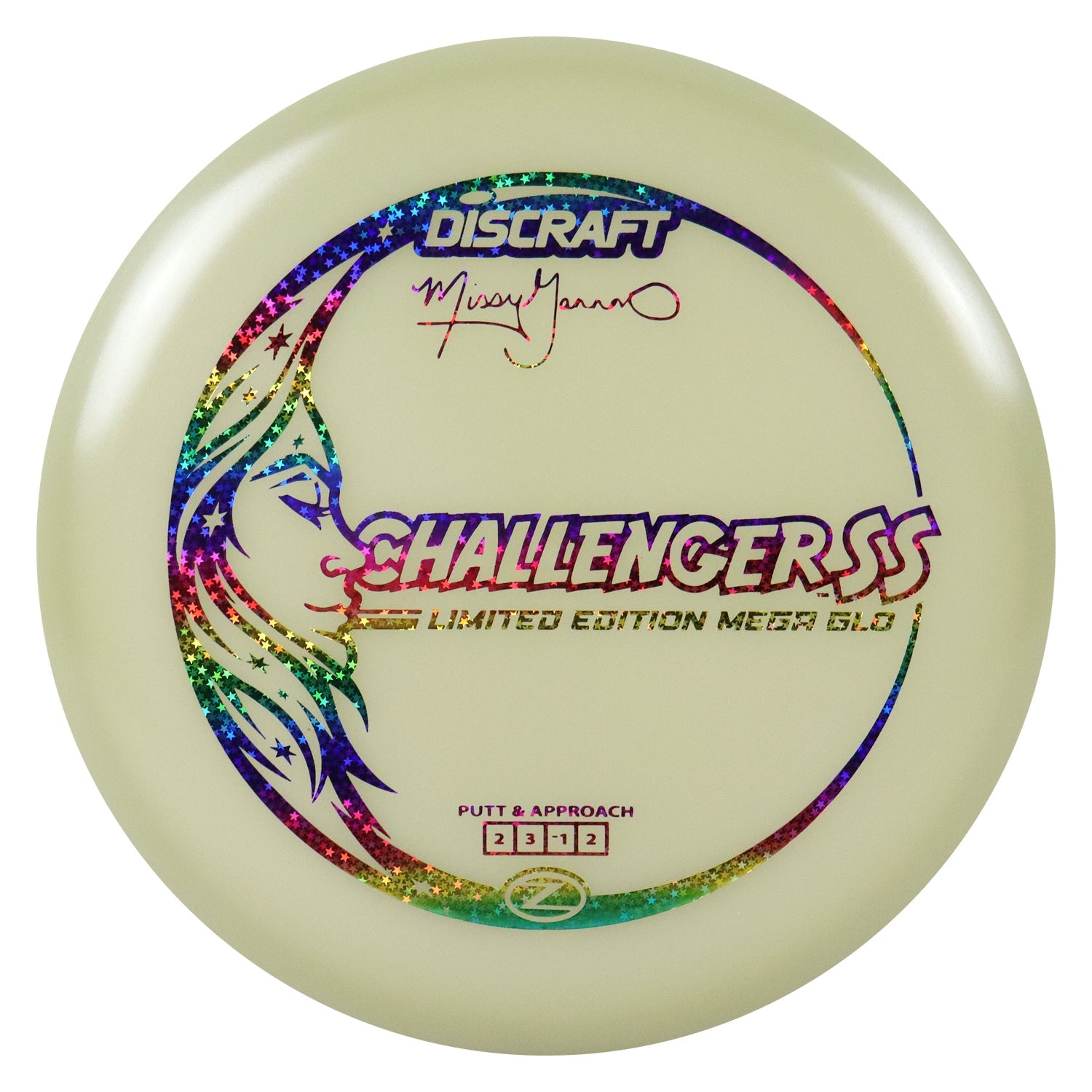 Discraft Disc Golf 2026 Missy Gannon Mega-Glo Challenger SS Putter 2/3/-1/2 - Choose Exact Disc