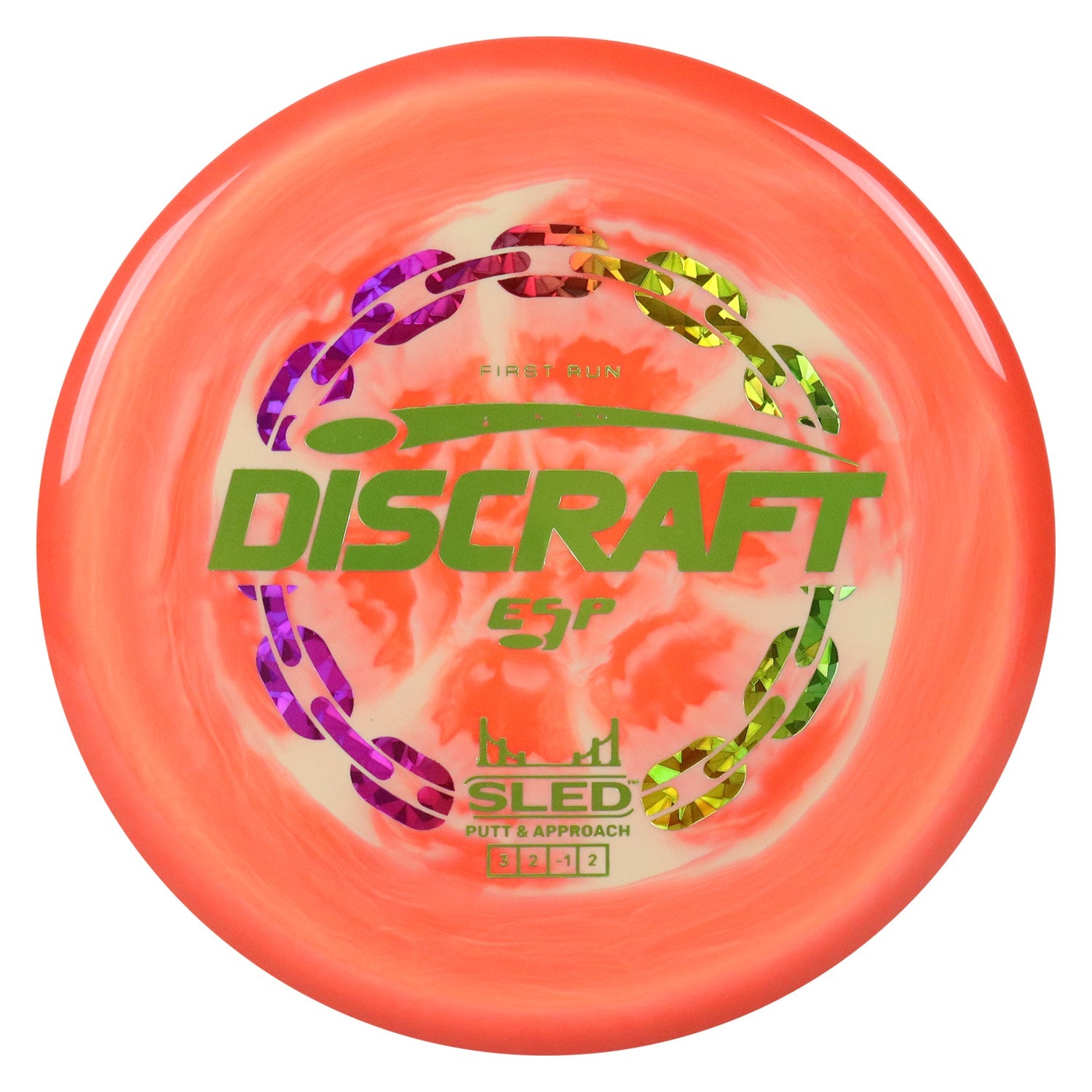 Discraft Disc Golf First Run ESP Sled Putt and Approach 3/2/-1/2 - Choose Exact Disc