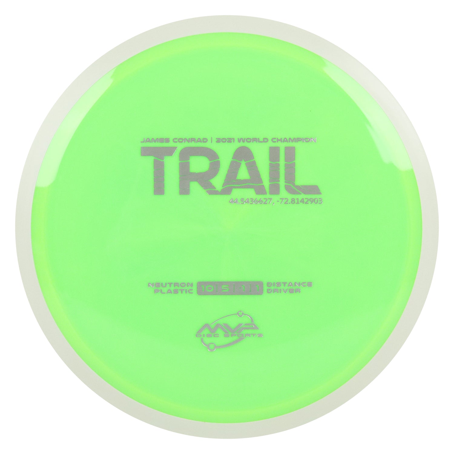 MVP Discs Sports Project Lab Coat James Conrad Neutron Trail Distance Driver 10/5/-1/1 - Choose Exact Disc
