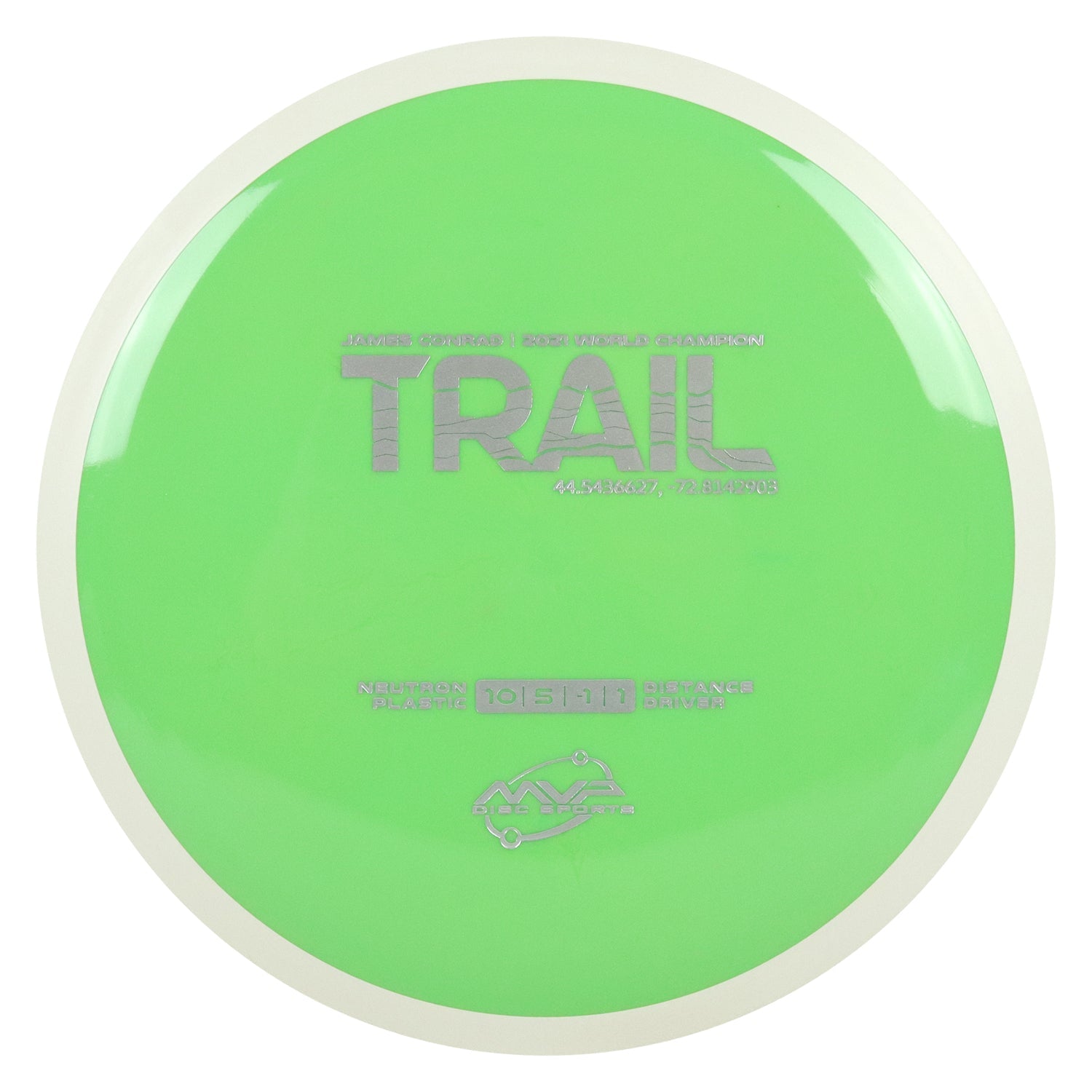 MVP Discs Sports Project Lab Coat James Conrad Neutron Trail Distance Driver 10/5/-1/1 - Choose Exact Disc