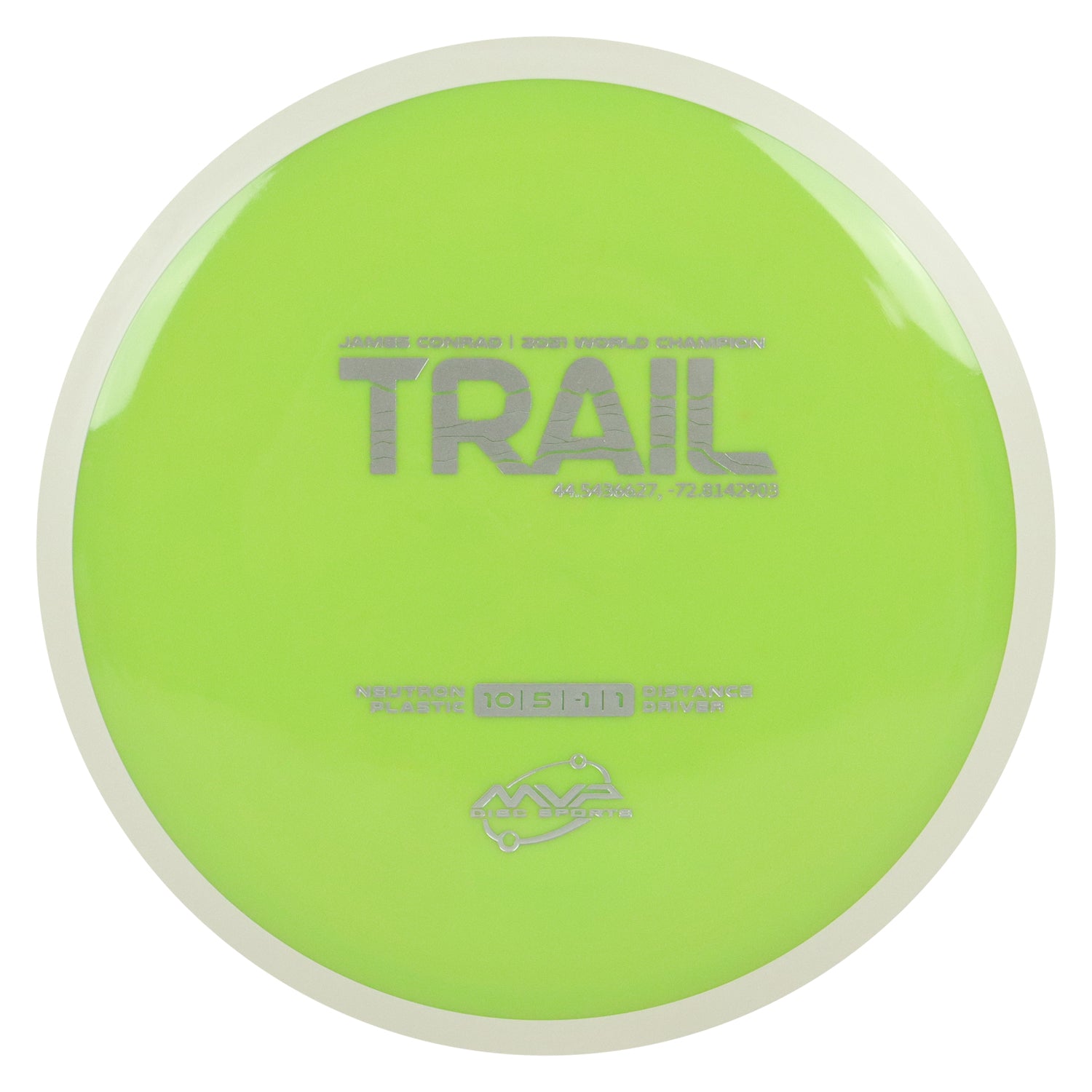 MVP Discs Sports Project Lab Coat James Conrad Neutron Trail Distance Driver 10/5/-1/1 - Choose Exact Disc