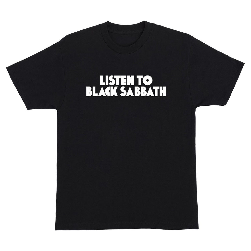 OJ Wheels Shirt Listen To Black Sabbath Black