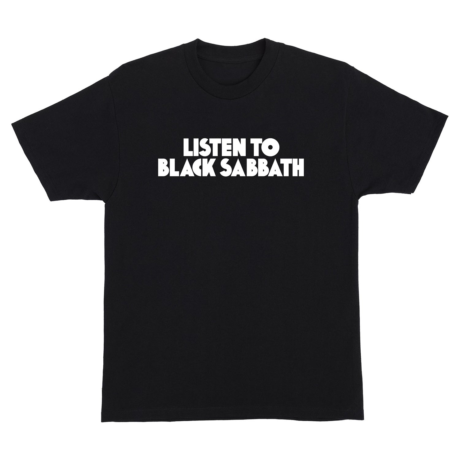 OJ Wheels Shirt Listen To Black Sabbath Black