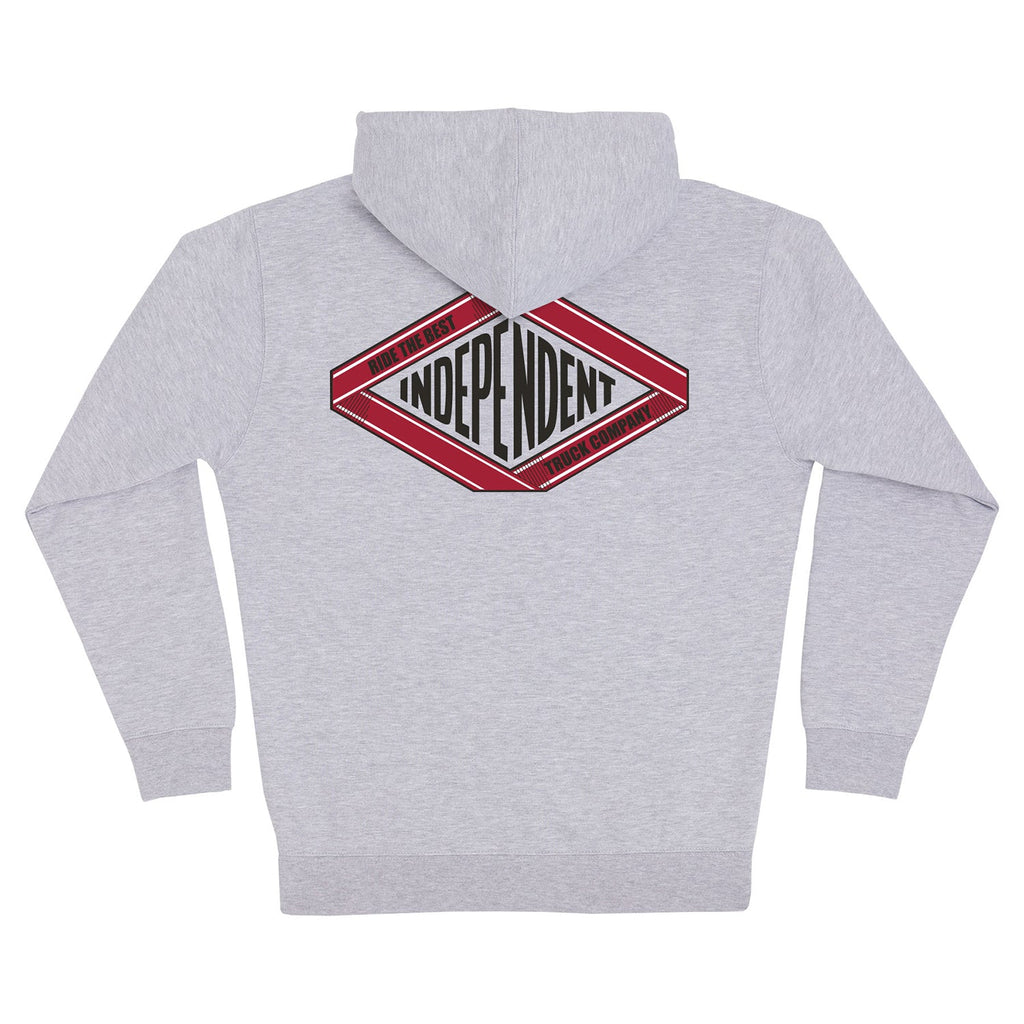 Independent Trucks Hoody Scroll 2 Zip Grey Heather