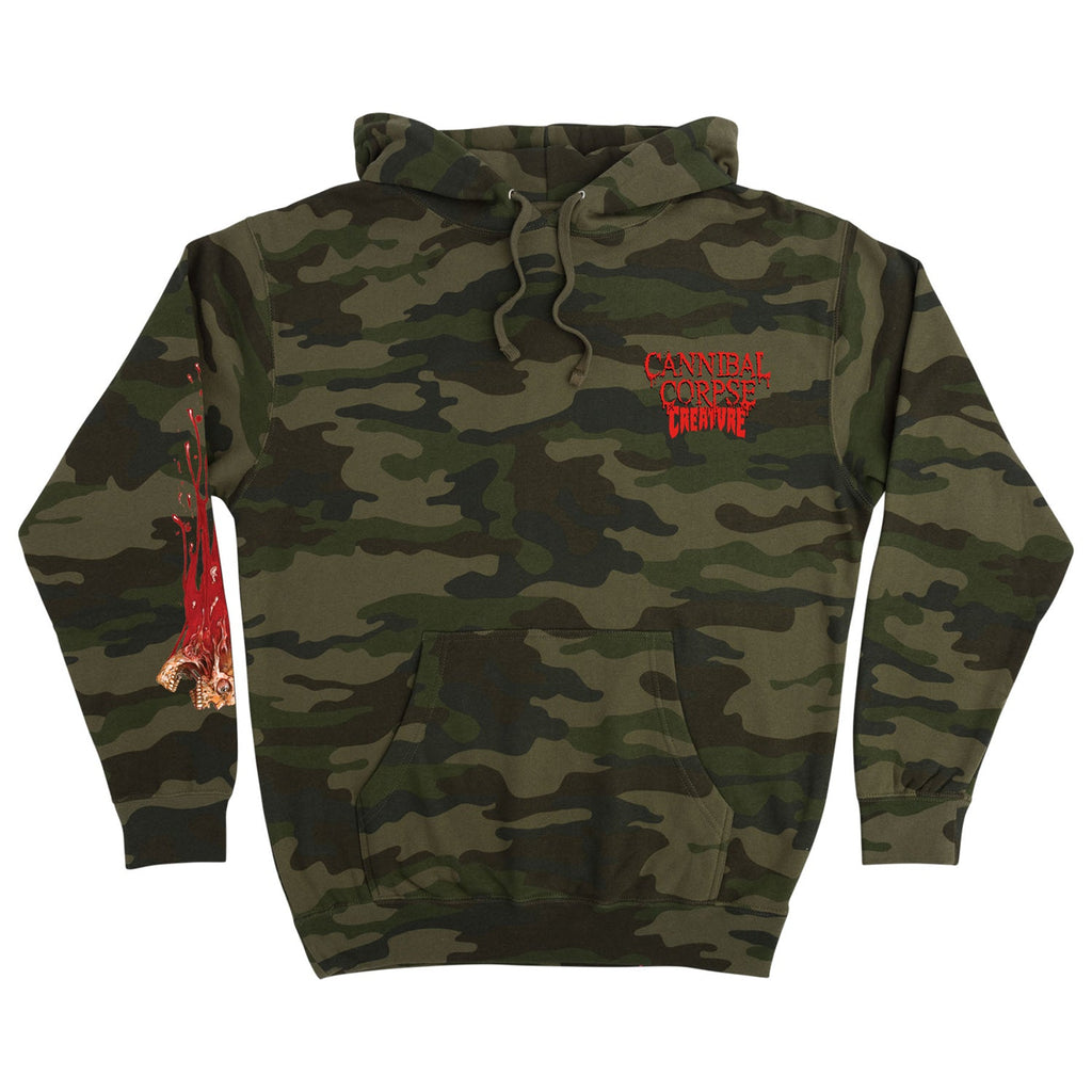 Creature Skateboards Hoody Cannibal Corpse Pullover Forest Camo