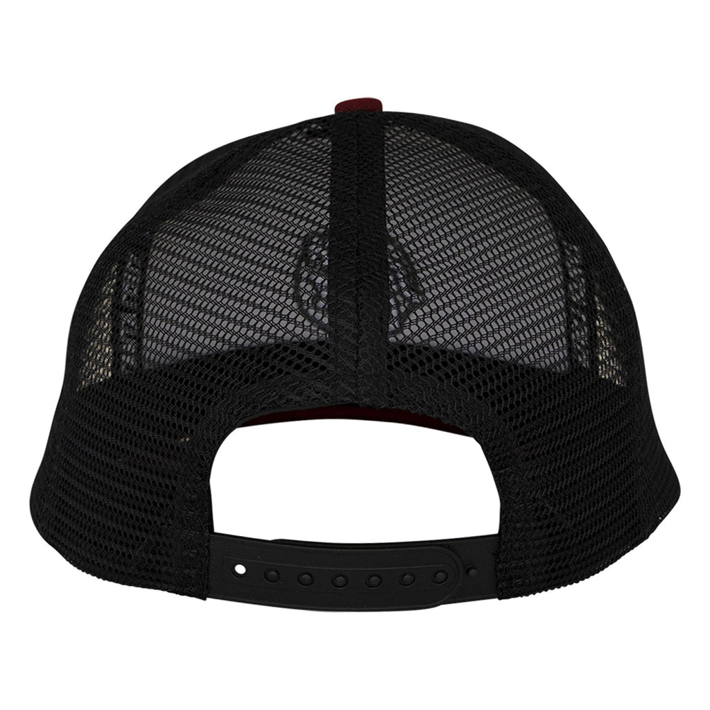 Santa Cruz Skateboards Hat Cruz Embroidered Mesh Trucker Maroon/Slate