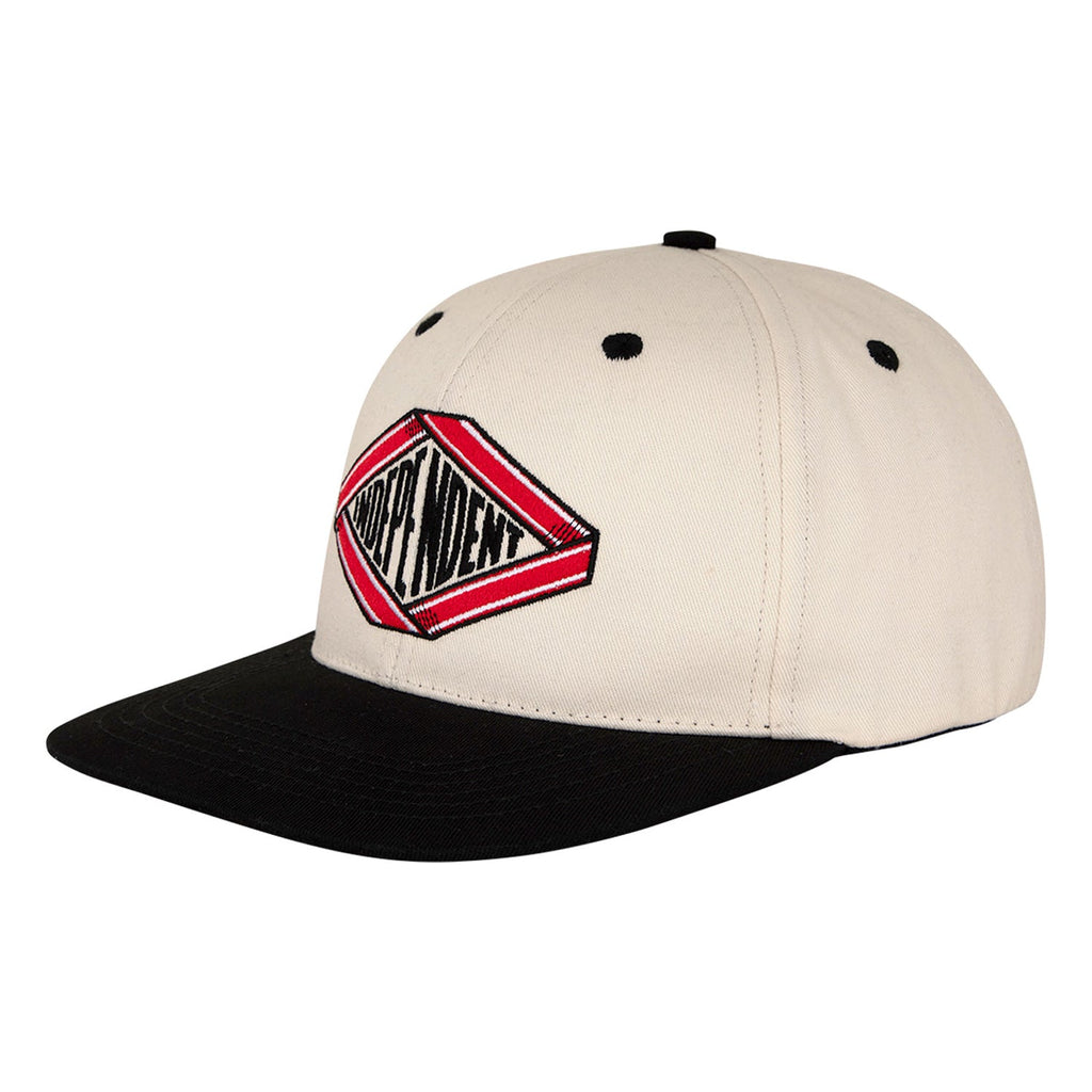 Independent Trucks Hat Scroll 2 Snapback Unstructured Natural/Black