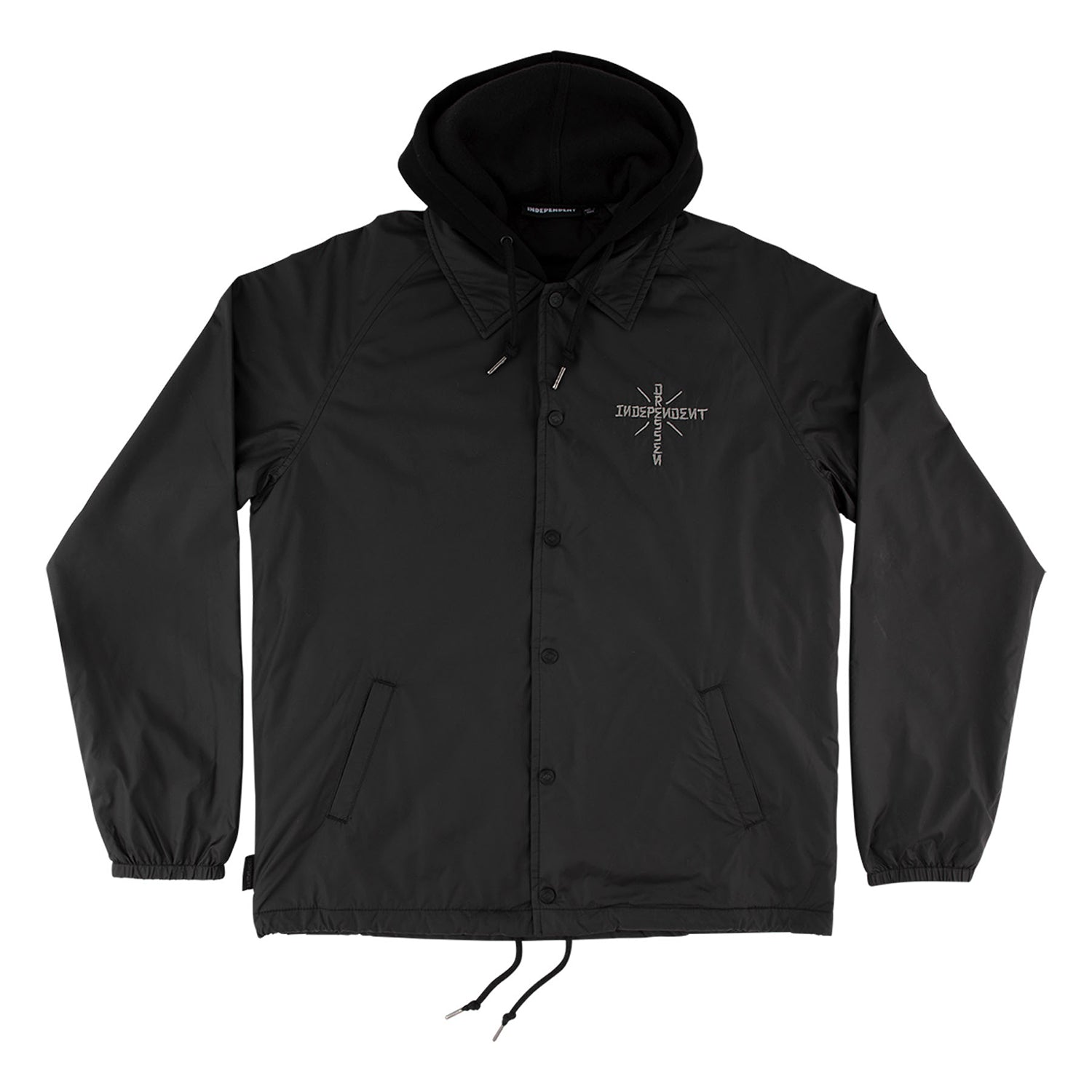 Independent Trucks Coat Dressen Skull Rose Hooded Windbreaker Black