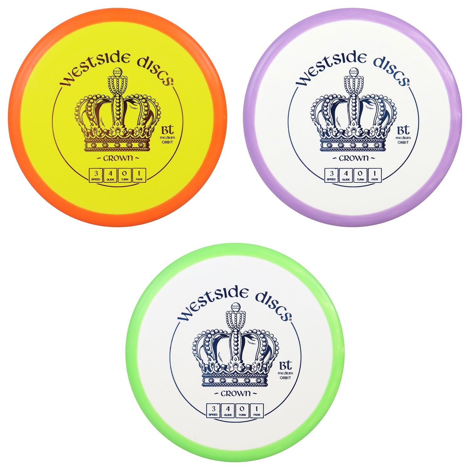 Westside Disc Golf BT Medium Orbit Crown Putter 3/4/0/1 - Choose Exact Disc