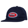 Real Skateboards Hat Oval Embroidered Snapback Navy/Red/White