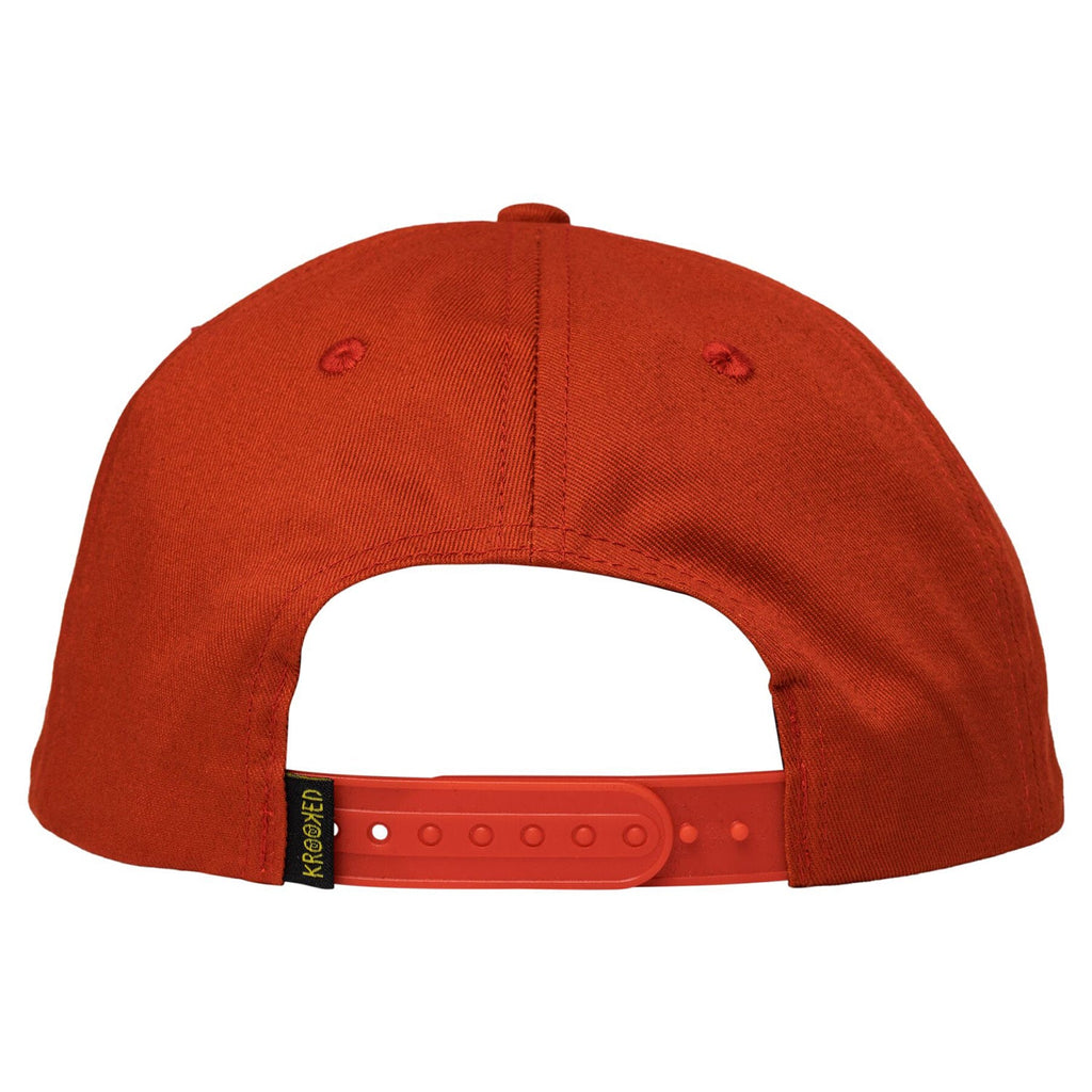 Krooked Skateboards Hat Sweatpants Redux Snapback Dark Red