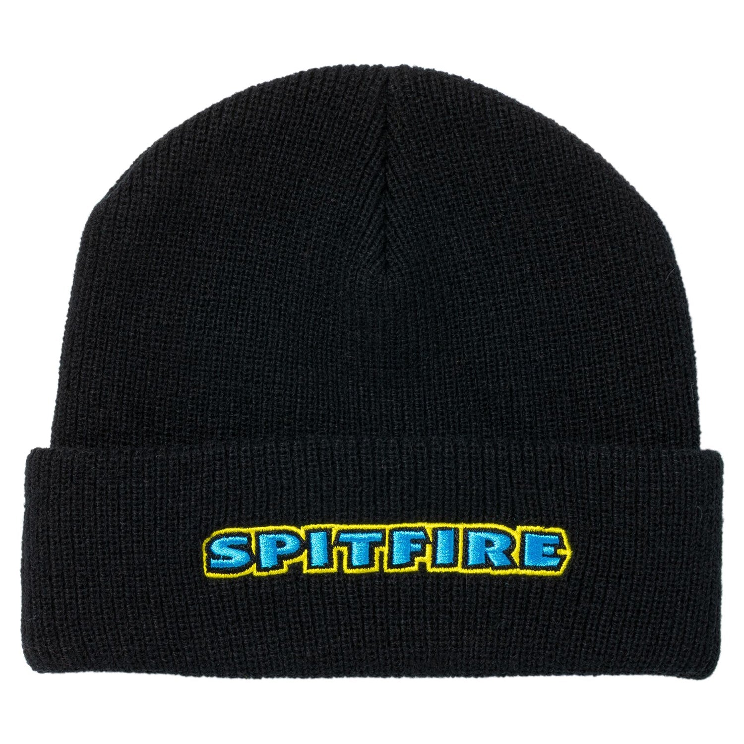 Spitfire Wheels Beanie Bighead Mushroom Script Black/Blue/Yellow