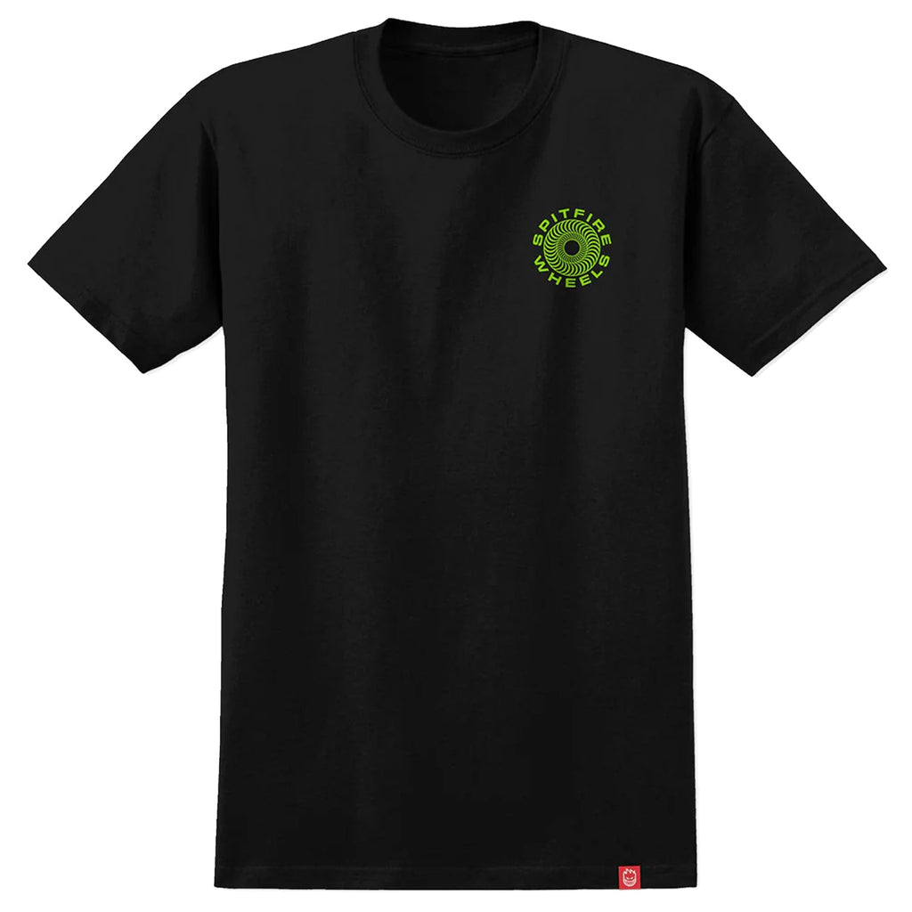Spitfire Wheels Shirt Classic 87 Swirl Fill Black/Green/White