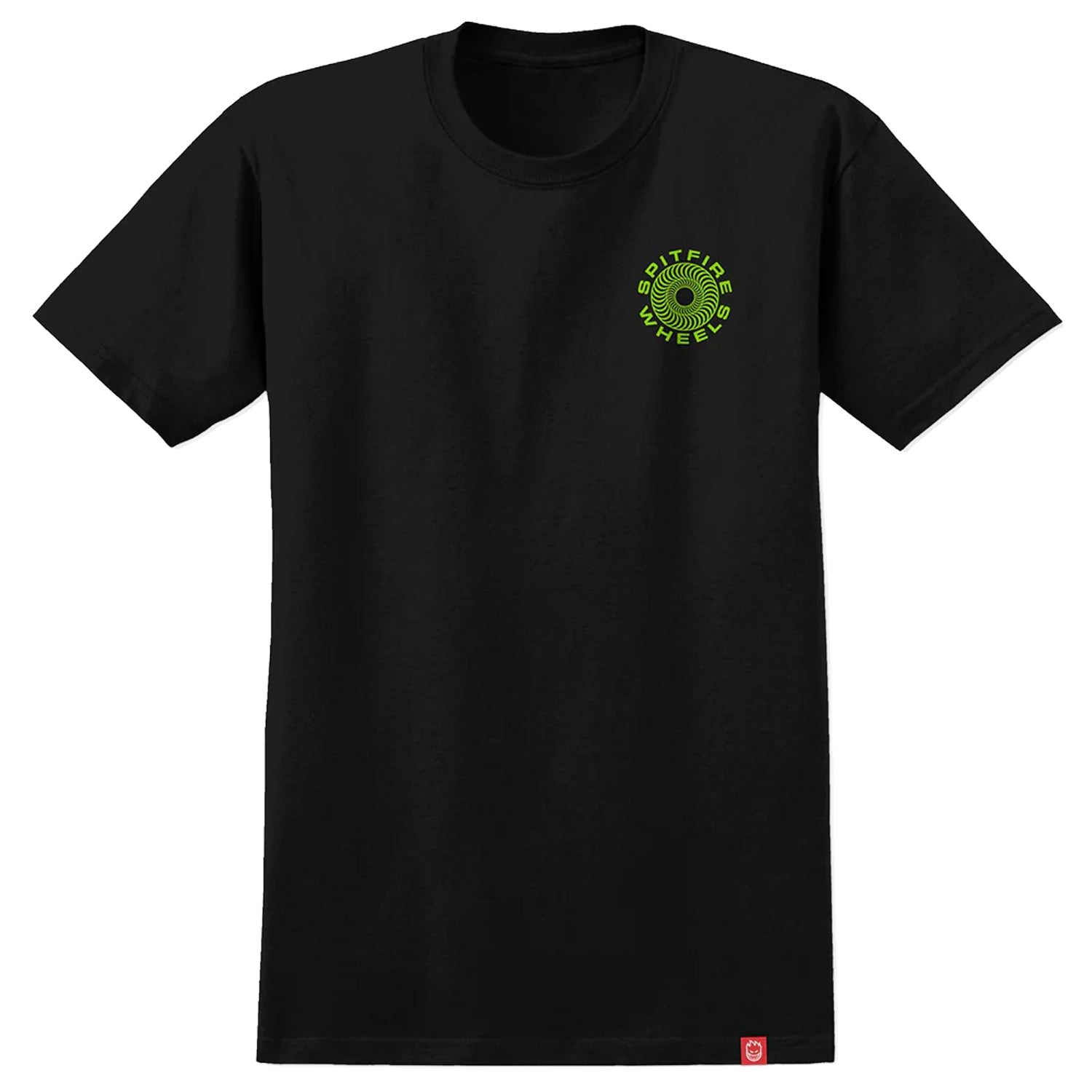 Spitfire Wheels Shirt Classic 87 Swirl Fill Black/Green/White