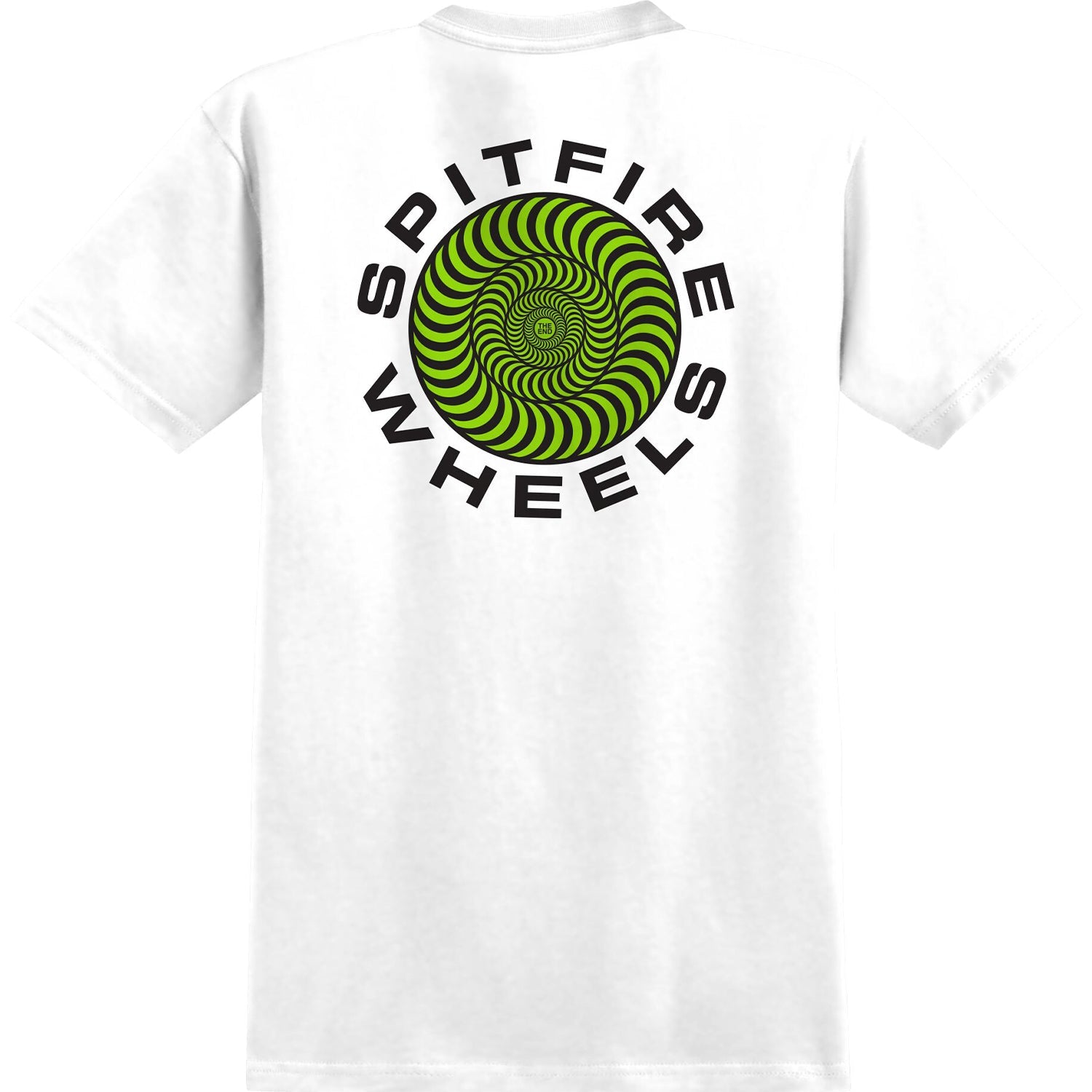 Spitfire Wheels Shirt Classic 87 Swirl Fill White/Green/Black