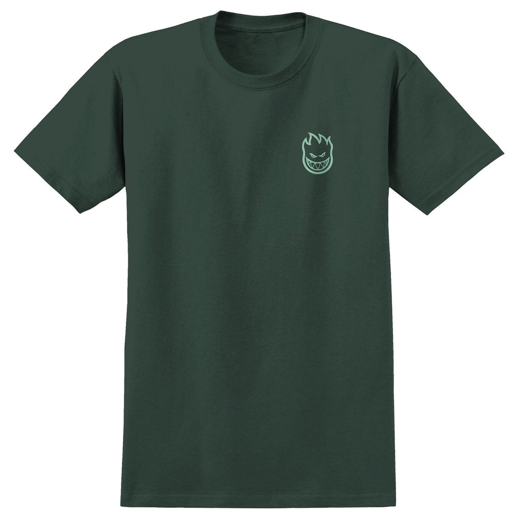 Spitfire Wheels Shirt Floral Classic Swirl Forest