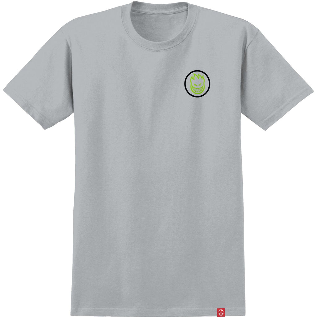 Spitfire Wheels Shirt Classic Swirl Overlay Ice Grey/Black/Green