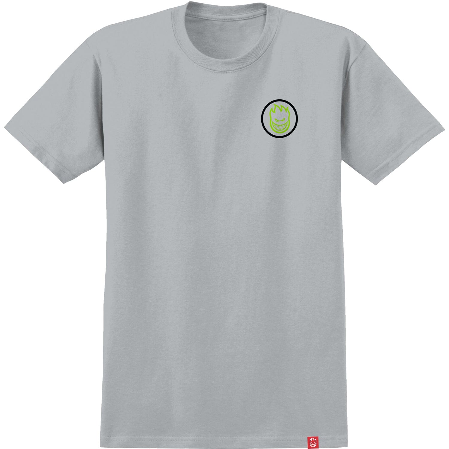 Spitfire Wheels Shirt Classic Swirl Overlay Ice Grey/Black/Green
