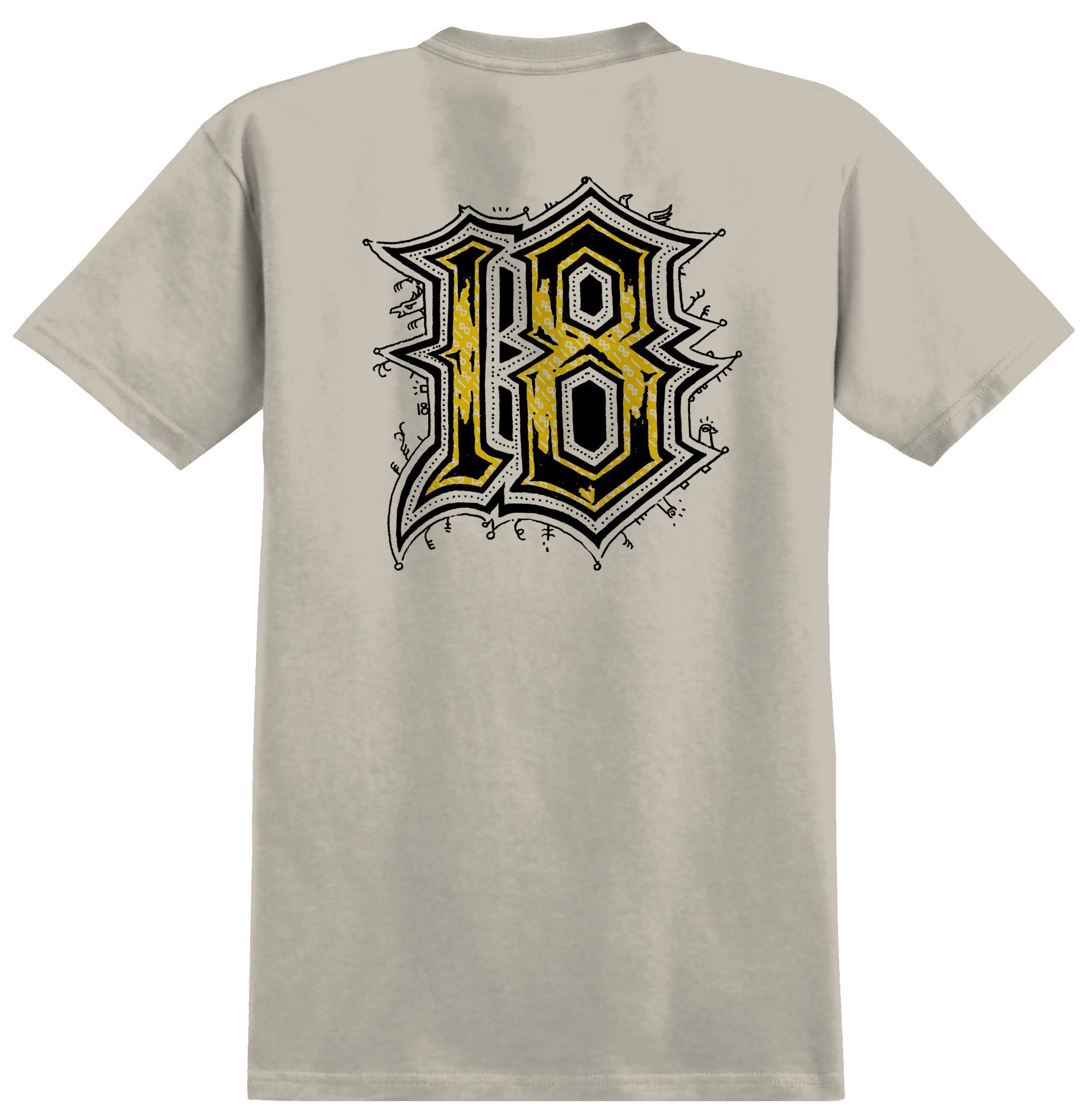Anti Hero Skateboards Shirt Medieval Heather Cream