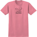 Krooked Skateboards Shirt El Perro Pink/Black