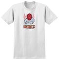 Krooked Skateboards Shirt Fire Mask White