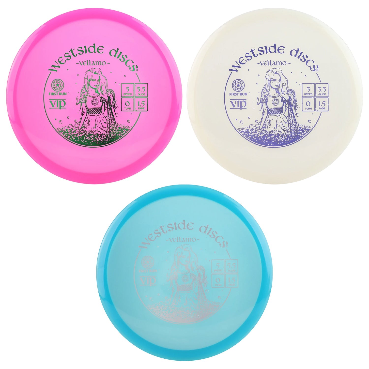 Westside Disc Golf First Run VIP Vellamo Midrange Disc 5/5.5/0/1.5 - Choose Exact Disc